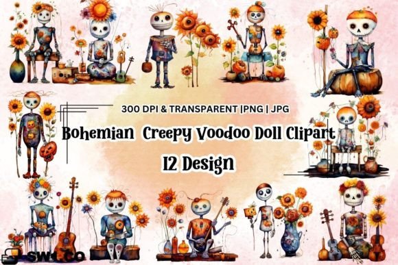 Download Bohemian Creepy Doll Clipart - Bohemian Collection