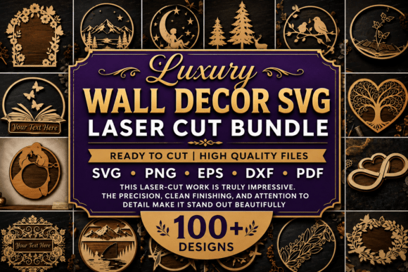 Download Luxury Wall Decor SVG Collection Bundle - Premium Resources