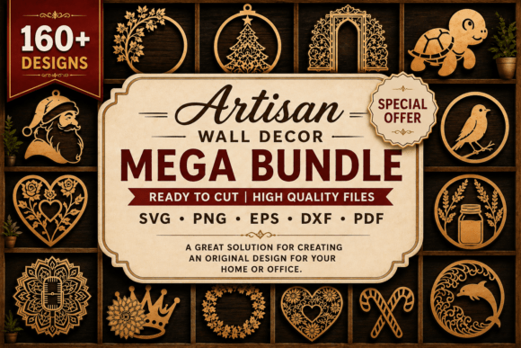 Download Artisan Laser Cut Wall Decor Mega Bundle - Premium Resources